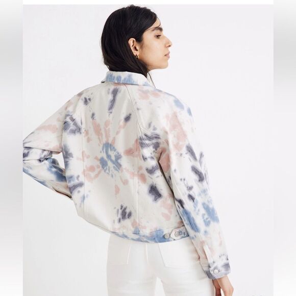 Madewell  Raglan Oversized Jean Jacket: Tie-Dyed Edition, size Small - Picture 3 of 8